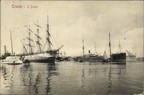 Ak Triest Trieste Friuli Venezia Giulia, Österreichisches Dampfschiff Calipso, KuK Marine