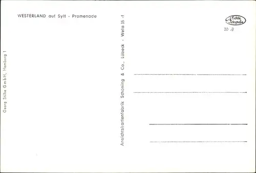 Ak Westerland auf Sylt, Promenade, Bühne