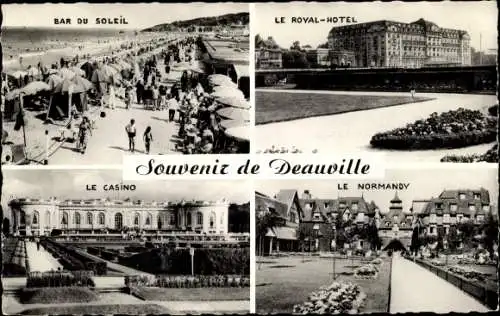 Ak Deauville Calvados, Casino, Bar du Soleil et le Royal Hotel