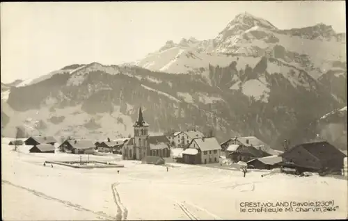 Ak Crest Voland Savoie, Vue générale et le Mont Charvin