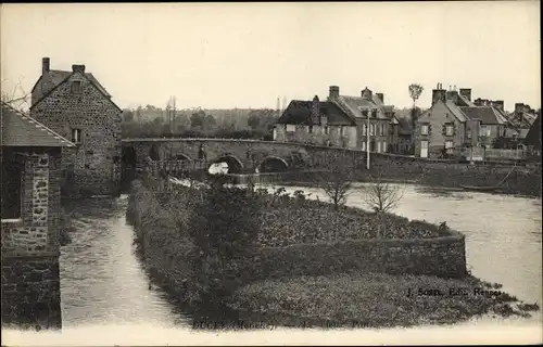 Ak Ducey Manche, Le vieux pont