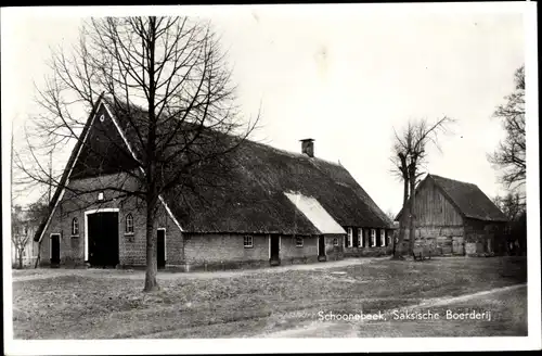 Ak Schoonebeek Drenthe Niederlande, Saksische Boerderij