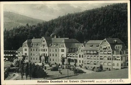 Ak Gratwein Straßengel Steiermark, Heilstätte Enzenbach