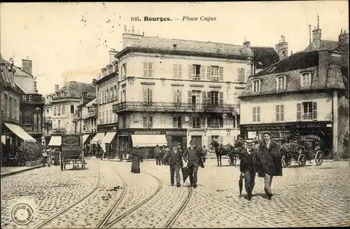 Ak Bourges Cher, Place Cujas