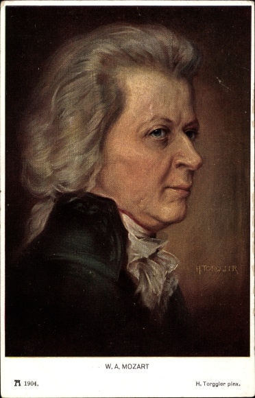 Kunstler Ak Torggler Komponist Wolfgang Amadeus Mozart Portrait Ackermann 1904 Nr 2707951 Oldthing Ansichtskarten Kunstlerkarten Signiert