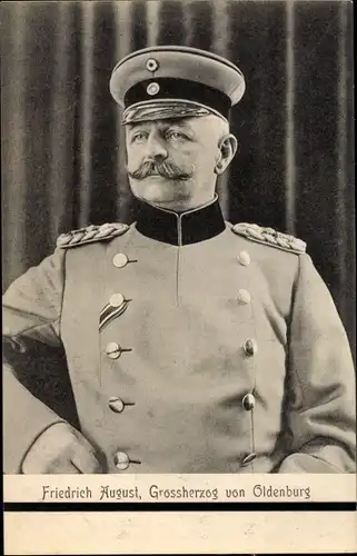 Ak Großherzog Friedrich August von Oldenburg, Portrait