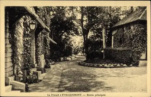 Ak Evecquemont Yvelines, Entrée principale