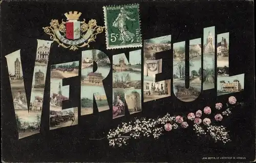 Ak Verneuil Eure, Diverses Vues de Verneuil