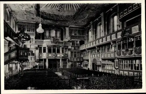 Ak Schwarzenberg im Erzgebirge Sachsen, St. Georgenkirche, Innenansicht