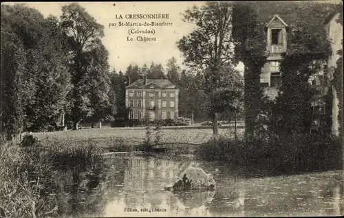 Ak Saint Martin de Bienfaite la Cressonnière Calvados, Le Château