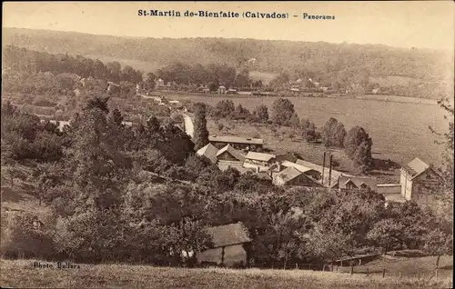 Ak Saint Martin de Bienfaite la Cressonnière Calvados, Panorama