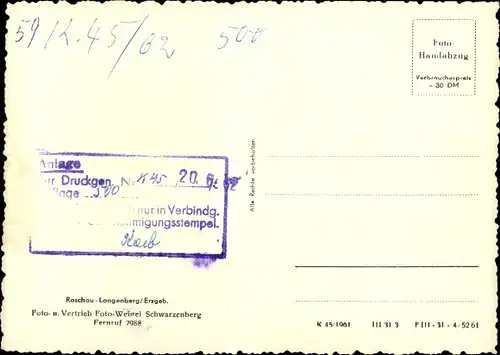 Ak Raschau Markersbach Erzgebirge, Gesamtansicht