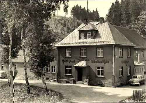 Ak Stützengrün im Erzgebirge Sachsen, Gasthof Stollmühle