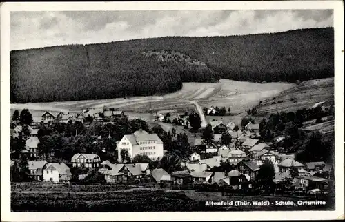 Ak Altenfeld Großbreitenbach in Thüringen, Schule, Ortsmitte