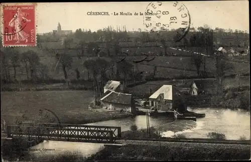 Ak Cérences Manche, Le Moulin de la Nanon