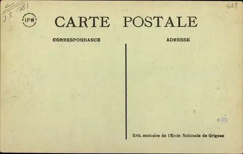 Ak Thiverval Grignon Yvelines, Entrée principale, Bureau de Poste, École Nationale d'Agriculture