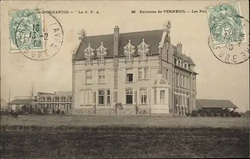 Ak Verneuil sur Avre Eure, Les Pins