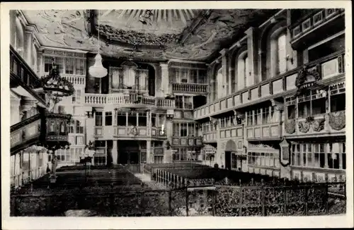 Ak Schwarzenberg im Erzgebirge Sachsen, St. Georgenkirche, Innenansicht