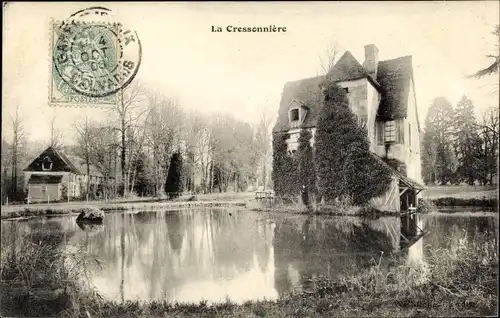 Ak Saint Martin de Bienfaite la Cressonnière Calvados, La Cressonnière