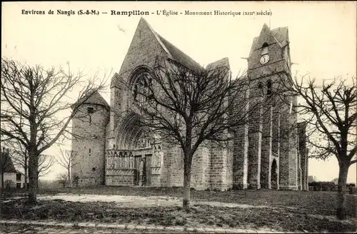 Ak Rampillon Seine-et-Marne, L´Église