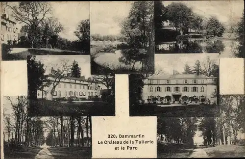 Ak Dammartin Seine et Marne, Château de la Tuilerie et le Parc