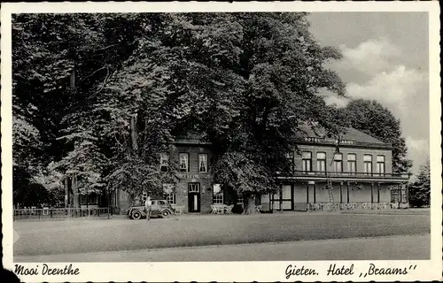 Ak Gieten Drenthe Niederlande, Hotel Braams