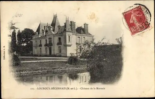 Ak Le Louroux-Béconnais Maine et Loire, Château de la Mornais