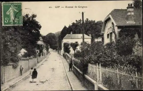 Ak Gif Essonne, Avenue de Grignon