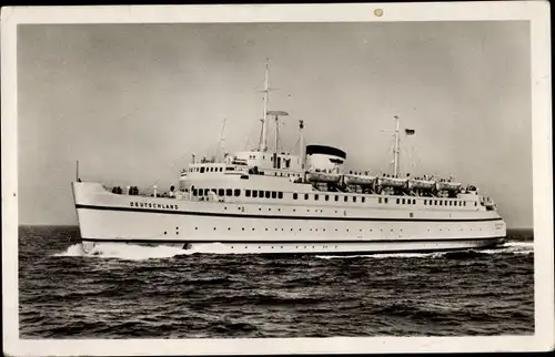 Ak Bundesbahn Hochseefährschiff Deutschland