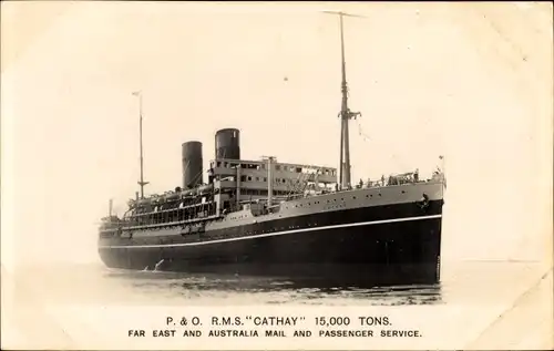 Ak Dampfschiff Cathay, P&O