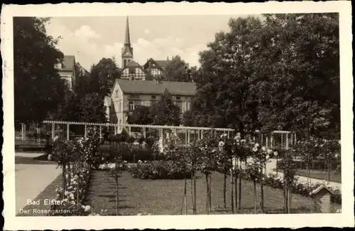 Ak Bad Elster im Vogtland, Rosengarten