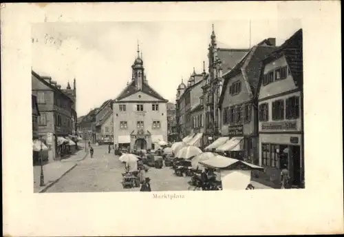 Ak Bad Kissingen Unterfranken Bayern, Marktplatz