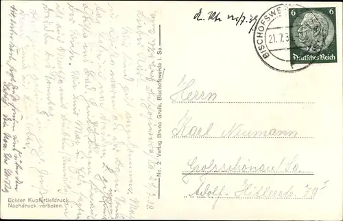 Ak Bischofswerda in Sachsen, Gesamtansicht