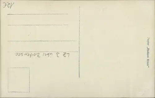 Ak Ferdinand Graf von Zeppelin, Portrait, Luftschiff LZ 3 über dem Bodensee