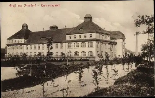 Ak Arnsdorf Sachsen, Reservelazarett