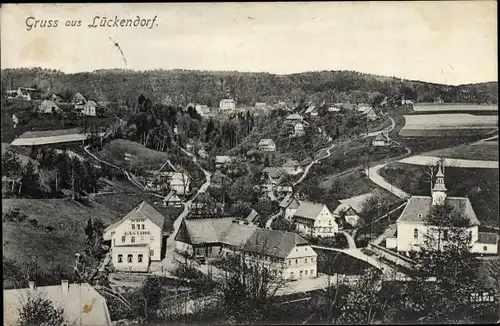 Ak Lückendorf Oybin Oberlausitz, Panorama, Gasthof
