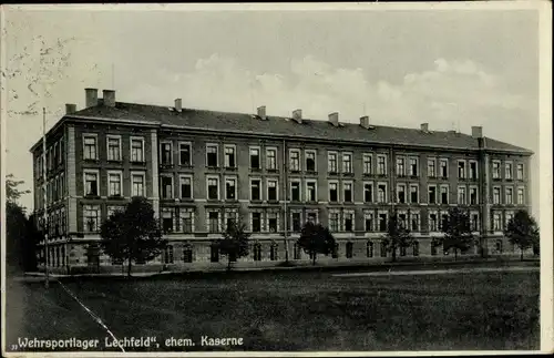 Ak Lagerlechfeld Graben Schwaben, Wehrsportlager Lechfeld, ehem. Kaserne