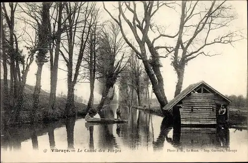 Ak Vibraye Sarthe, Le Canal des Forges