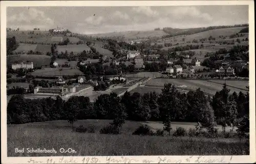 Ak Bad Schallerbach in Oberösterreich,  Panorama vom Ort