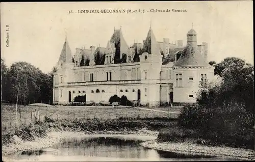 Ak Le Louroux-Béconnais Maine et Loire, Château de Vernoux