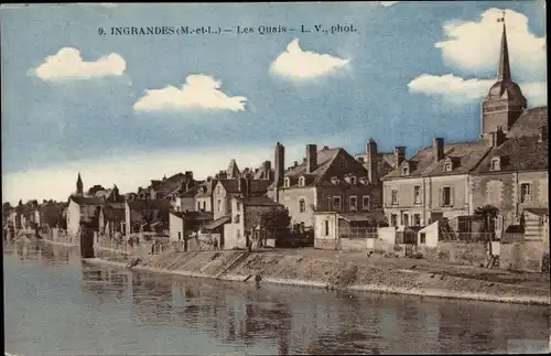 Ak Ingrandes Maine-et-Loire, Les Quais