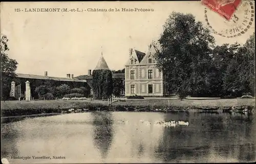 Ak Landemont Maine et Loire, Château de la Haie Prezeau