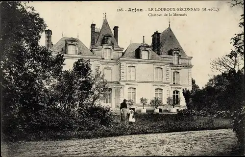Ak Anjou Le Louroux-Béconnais Maine et Loire, Château de la Mornais