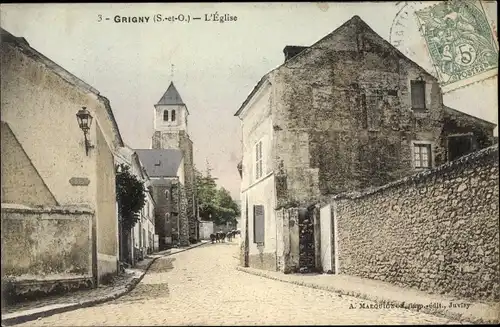 Ak Grigny Essonne, L'Eglise