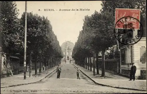 Ak Rueil Hauts-de-Seine, Avenue de la Mairie