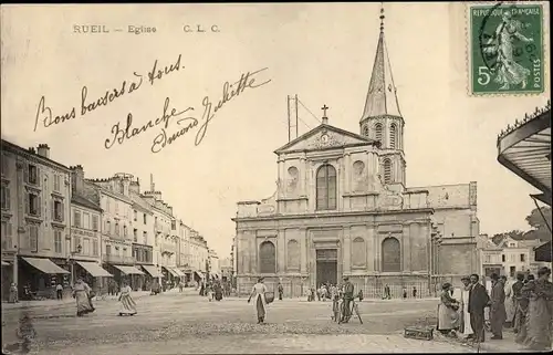 Ak Rueil Hauts-de-Seine, Eglise