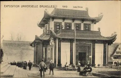 Ak Bruxelles Brüssel, Exposition Universelle 1910, Indochina