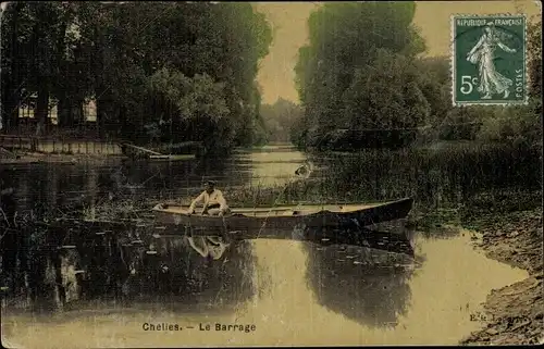 Ak Chelles Seine et Marne, Le Barrage