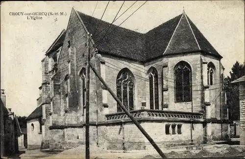 Ak Crouy sur Ourcq Seine et Marne, L´Église