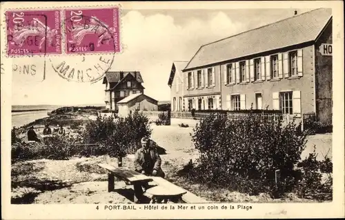 Ak Port Bail Manche, Hotel de la Mer et un coin de la Plage